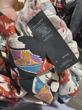 Saint Laurent Flower Button up Shirt  • Pre-Owned [4335] - view 3