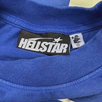 Hellstar Warm Up T-shirt Blue • Pre-Owned [5572] - view 4