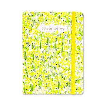 Rachel Ellen - A6 Perfect Bound Notebook - Yellow Floral/Little Notes - A6NOTE01 (D)