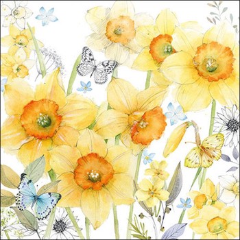 CLASSIC DAFFODILS PAPER NAPKINS