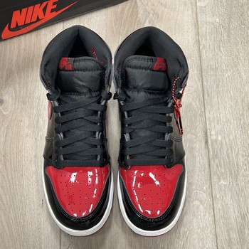 Jordan 1 Retro High OG Patent Bred (GS) - Pre-Owned - view 10