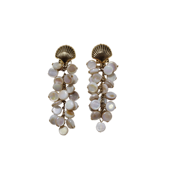Round Shell Earrings