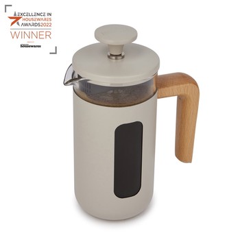 LA CAFETIERE PISA 3 CUP CAFETIERE WITH WOODEN HANDLE - LATTE
