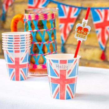 BEST OF BRITISH  PAPER CUP - 8 PACK