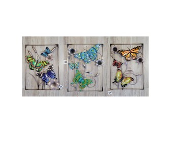 Assorted Metal Wall Decor - Butterflies/Dragonflies
