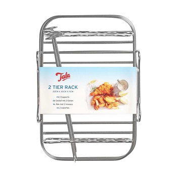 TWO TIER  RACKS  20 x 14 x 8CM WITH  4 SKEWERS
