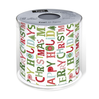 COLOURFUL CHRISTMAS TOILET ROLL