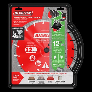 DIABLO - 12" Diamond Turbo Masonry Cut-Off Blade