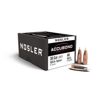 Nosler AccuBond Spitzer Projectiles .30 Cal .308" 150gr 50 Count