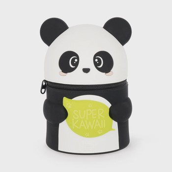 Legami - Super Kawaii - 2-In-1 Silicone Pencil Case - Panda - SKA0001