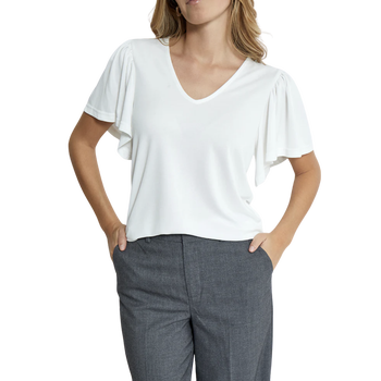 Rianne V-Neck T-Shirt · White