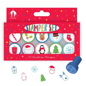 Festive Wonderland Christmas 10 Pack Stampers (D)
