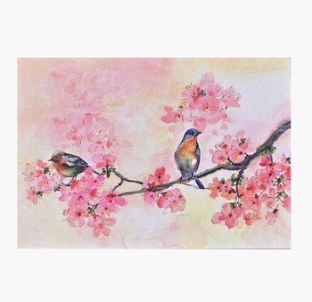 Note Card - Cherry Blossoms In -343123 (D)