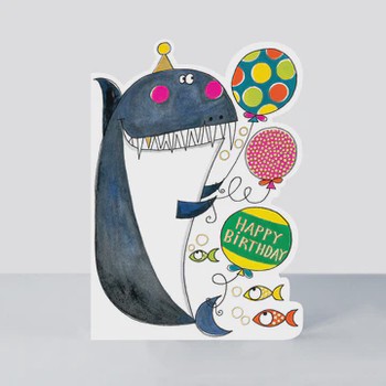 Rachel Ellen - Cookie Cutters - Happy Birthday/Shark - Cookie40 (D)