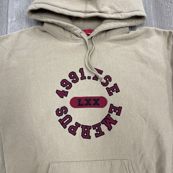 Supreme Reverse Hooded Sweatshirt Dark Tan - Pre-Owned - photo 2