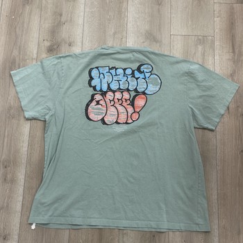 Off-White Graffiti Logo T-Shirt in a jade green colorway • Pre-Owned [2216] - view 6