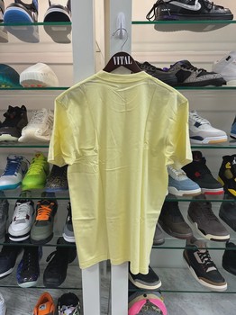 Supreme KAWS Chalk Logo Tee Pale Yellow • Brand New [6265] - view 5