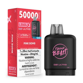 Level X Flavour Beast G2 Ultra 50K Pod - Pink Bomb Iced