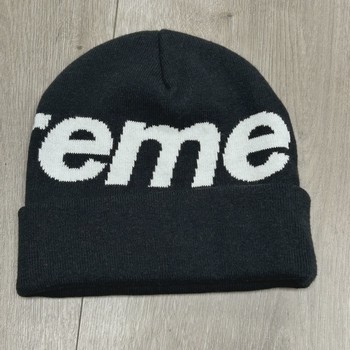 Supreme Big Logo Beanie (FW25) Black • Pre-Owned [6332] - view 3