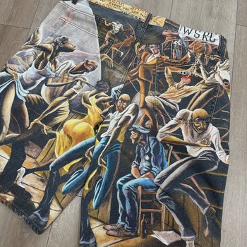 Supreme/Ernie Barnes Baggy Denim Short 'Dance' • Pre-Owned [3030] - view 4