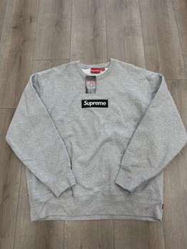 FW22 Supreme Box Logo Crewneck 'Heather Grey' • Pre-Owned [9214] - photo 1