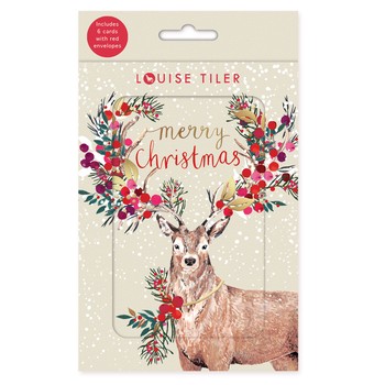 Louise Tiler - Merry Deer Box  PK6 - CBCP02