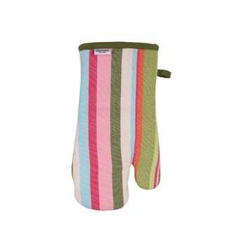 RECYCLED STRIPE GAUNTLET - GREEN