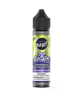 Flavour Beast Sour Gushin' Series - S. Blueberry Grape 60ml Salt