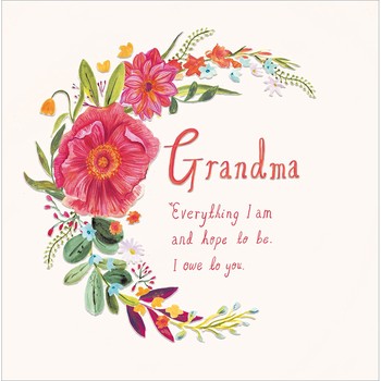 Woodmansterne - Floral Curve Grandma Mothers Day - 618734