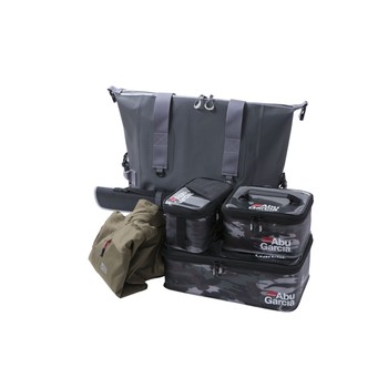 Abu Garcia Waterproof 2 Way Duffle Tote Bag Charcoal