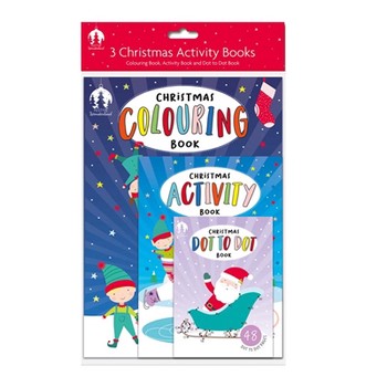 Festive Wonderland Xmas 3 Pack Activity Book (D)