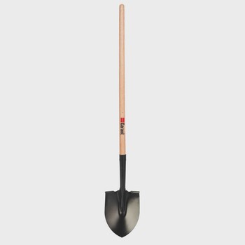 GARANT - Round Point Shovel, Long Wood Handle