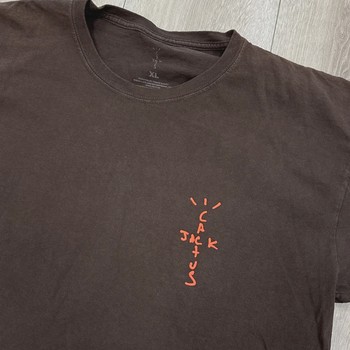 FW20 Travis Scott CJ Digital Girl T-shirt Pepper Brown • Pre-Owned [3388] - view 2