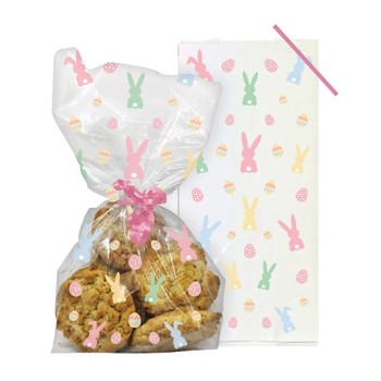 CELLOPHANE GIFT BAGS - EASTER EGGS AND BUNNIES