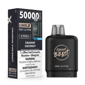 Level X Flavour Beast G2 Ultra 50K Pod - Crushin' Coconut Iced