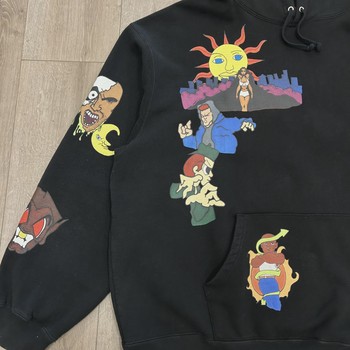 FW23 Supreme Sunrise Hooded Sweatshirt Black • Pre-Owned [6189] - view 3
