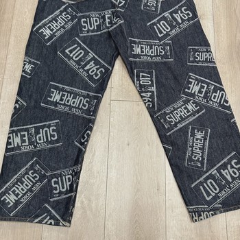 Supreme License Plate Baggy Jean Rigid Indigo • Pre-Owned [3995] - view 9