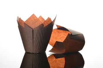 CHOCOLATE TULIP MUFFIN WRAPS - PACK OF 50