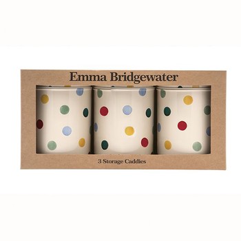 EMMA BRIDGEWATER  POLKA DOT CADDIES SET OF 3