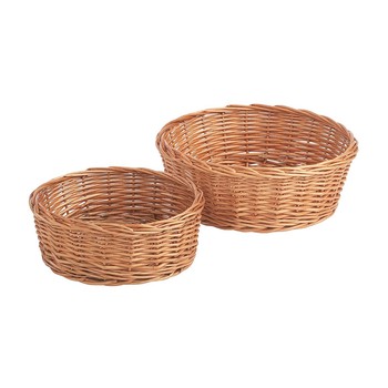 ROUND WILLOW BREAD BASKET - LARGE