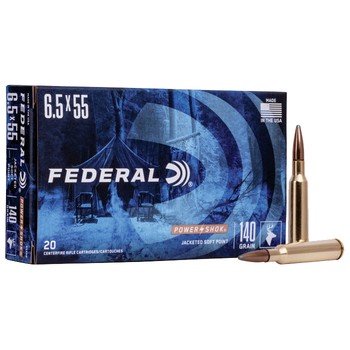 Federal Power Shok Soft Point 6.5x55 Swede 140gr