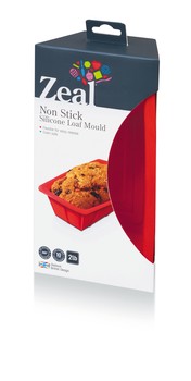NON STICK SILICONE 2LB LOAF TIN - RED