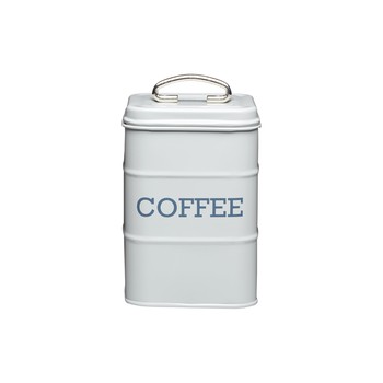 FRENCH GREY COFFEE CANISTER 'LIVING NOSTALGIA'