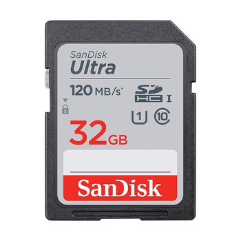 SanDisk Ultra SDHC Memory Card 32GB 120MB/s UHS-I Class 10