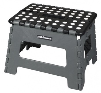SHORT FOLDING STOOL - GREY