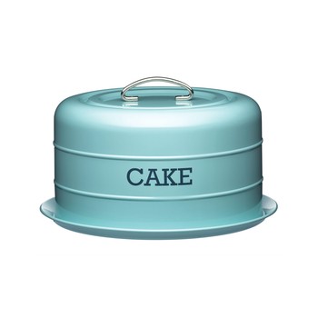 VINTAGE BLUE CAKE DOME 'LIVING NOSTALGIA'