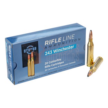 PPU Rifle line ammunition .243 SP 100gr