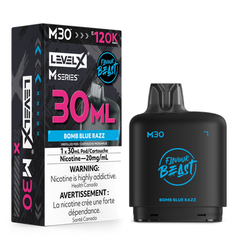 Level X Flavour Beast M30 120K Pod - Bomb Blue Razz