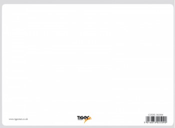 Tiger - Plain Drywipe Board A4 Plain 750 Micron