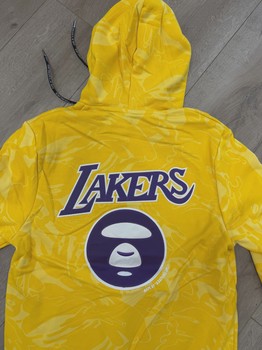 Bape x Lakers x Mitchell & Ness Hoodie • Brand New [0101] - view 3